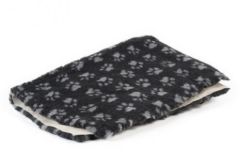 Thermodecke mit Pfoten grau