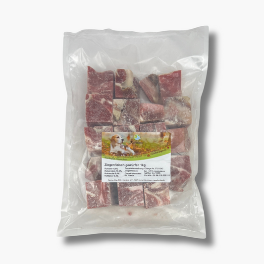 Ziegenfleisch, gewürfelt 1kg
