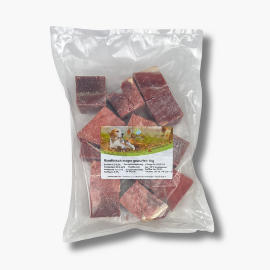 Rindfleisch mager, gewürfelt 1kg