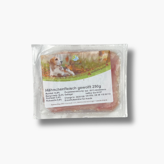 Hähnchenfleisch gewolft