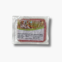 Kaninchenfleisch fein gewolft