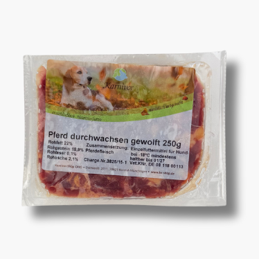 Pferdefleisch durchwachsen gewolft